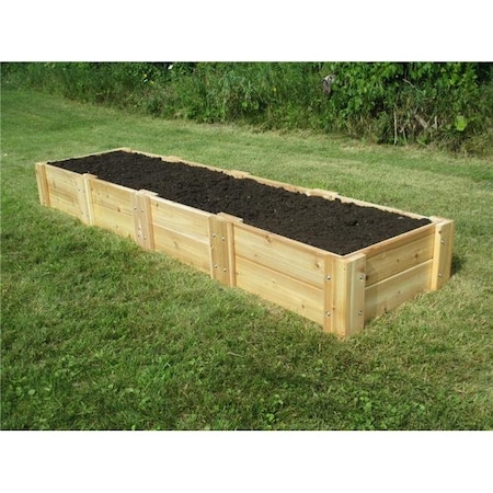 Infinite Cedar Infinite Cedar RB2x8x11 Cedar Raised Garden Bed; 2 ft. x 8 ft. x 11 in. RB2x8x11